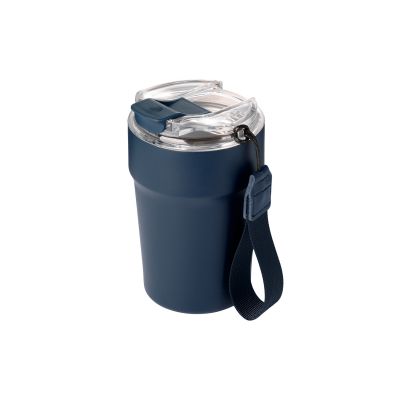 Термокружка вакуумная Monaco, синяя-2