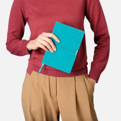 Ежедневник Ин Велюр (In Velour) недатированный, бирюзовый-12