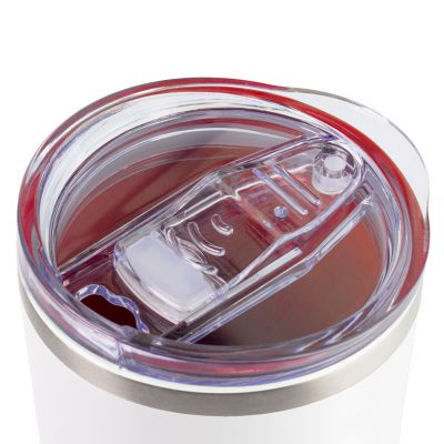 Термокружка вакуумная с керамическим покрытием Arctic, белый/красный-2