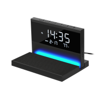 Настольные часы с беспроводной зарядкой 15W, Glory