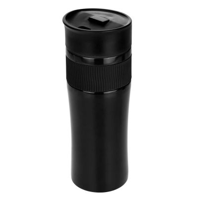 Термокружка вакуумная Polo, черная-2