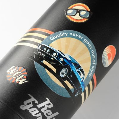 Термобутылка вакуумная герметичная Fresco, черная-11