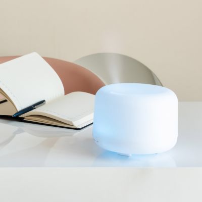 Увлажнитель-ароматизатор воздуха с подсветкой Aero, белый-6