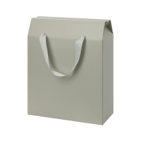 Подарочная коробка-пакет универсальная большая, серая