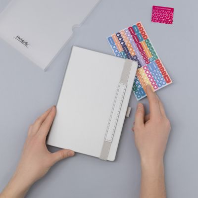 Ежедневник Alpha недатированный, серебро/серый-14