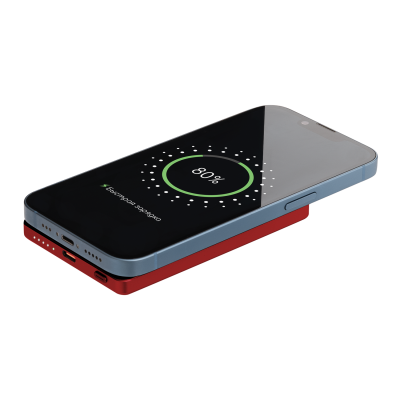 Внешний аккумулятор Атлантис (Atlantis) PD 5000mAh с функцией беспроводной зарядки 15W, красный-8