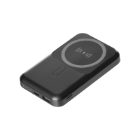 Внешний беспроводной аккумулятор с подставкой Magnetto 10000 mah, черный