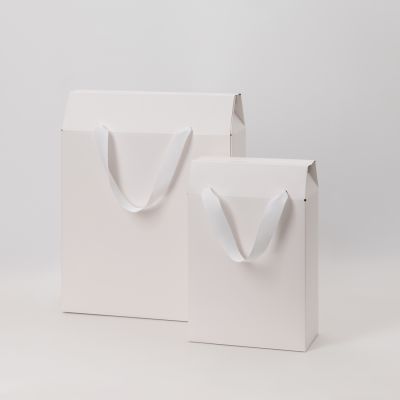 Подарочная коробка-пакет универсальная большая, белая-4