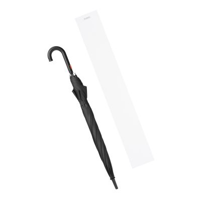 Зонт-трость Quantum, черный/оранжевый-15