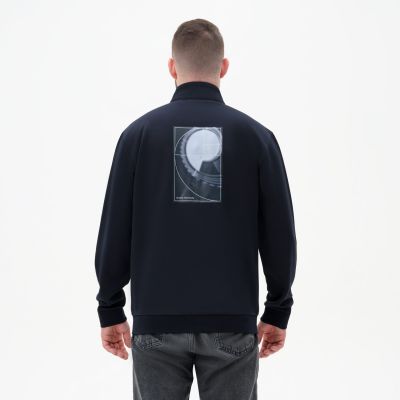 Толстовка на молнии ASTIN темно-синяя-10