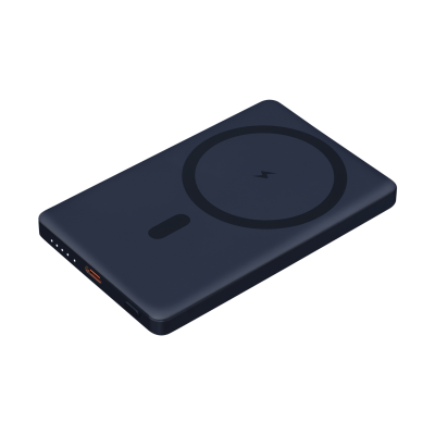 Внешний аккумулятор Атлантис (Atlantis) PD 5000mAh с функцией беспроводной зарядки 15W, синий-0