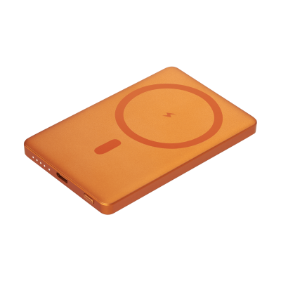 Внешний аккумулятор Atlantis PD 5000mAh с функцией беспроводной зарядки 15W, оранжевый-0