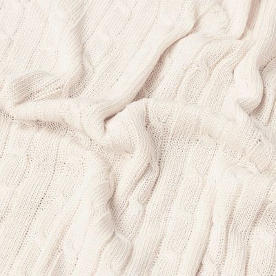 Плед Фадо (Fado) вязаный, бежевый (без подарочной коробки)-5