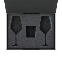 Ложемент под свечу Enigma + 2 бокала для вина в среднюю коробку-трансформер (арт. 695721)