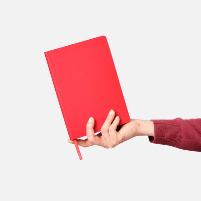 Ежедневник Latte soft touch недатированный, красный-11