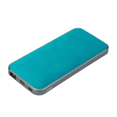 Внешний аккумулятор In Velour 10000 mAh, бирюзовый-0