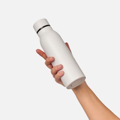 Термобутылка вакуумная герметичная Соренто (Sorento), белая, зернистое покрытие-6