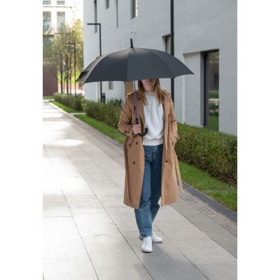 Зонт-трость Quantum, черный/фиолетовый-12