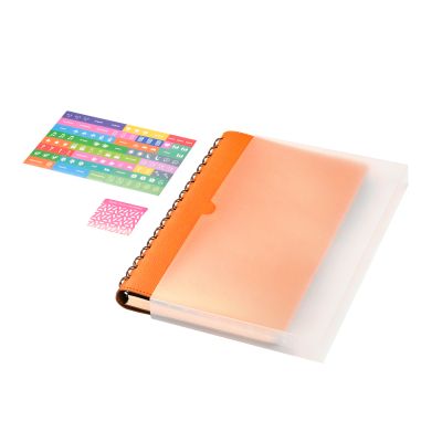 Ежедневник Vista недатированный, оранжевый/коричневый-7