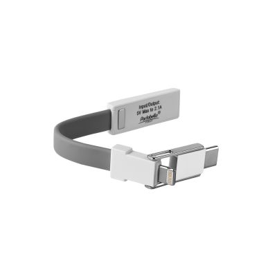 Кабель-брелок 3в1 Cavi NEO в подарочной упаковке, серый-4