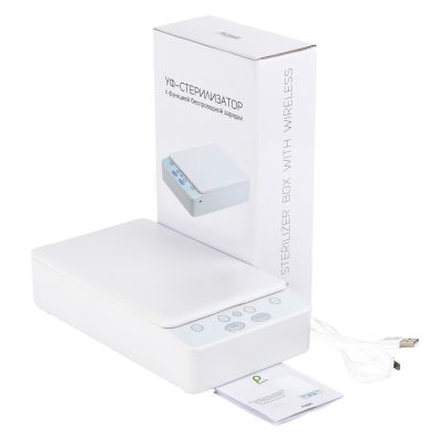 УФ-стерилизатор Solar с функцией беспроводной зарядки, белый-4
