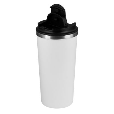 Термокружка вакуумная Палермо (Palermo), белая, зернистое покрытие-2