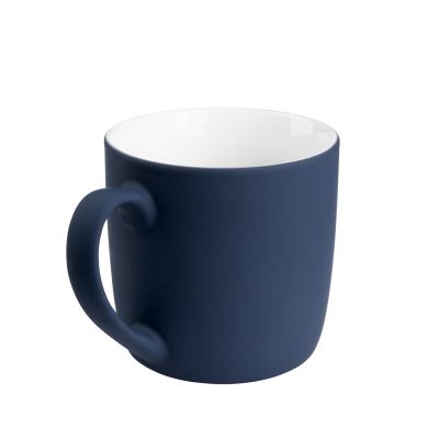 Керамическая кружка Viana, 380 ml, soft-touch, синяя-1