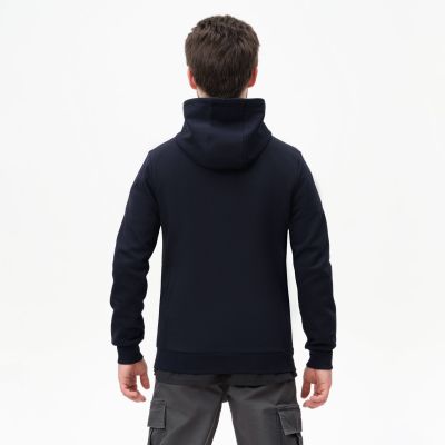 Толстовка на молнии с капюшоном MATEO темно-синяя-2