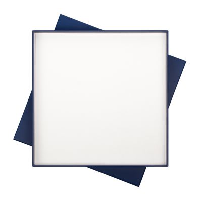 Подарочная коробка с ложементом для ежедневника и ручки, синяя-3