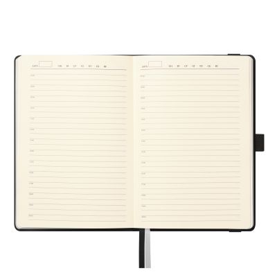 Ежедневник Galaxy недатированный, жесткая обложка, срез голограф. фольга, черный-3