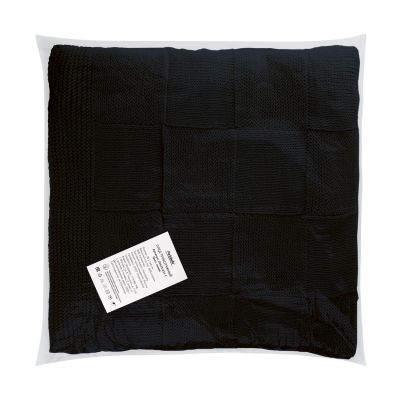 Плед Cella вязаный, темно-синий (без подарочной коробки)-8