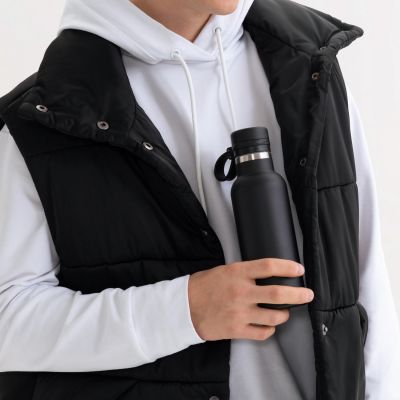 Термобутылка вакуумная герметичная Modena, черная-15