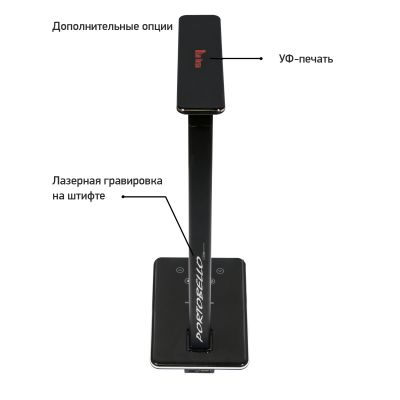 Настольная лампа c беспроводной зарядкой Люмос Ультрамарин (Lumos Ultramarine), синяя-4