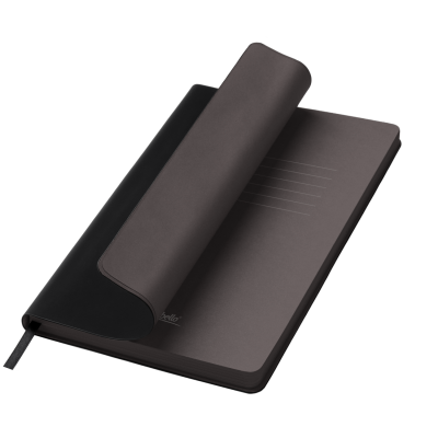 Ежедневник Latte soft touch недатированный, черный-0