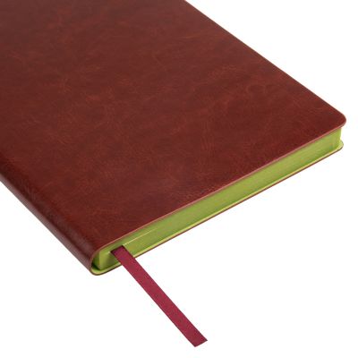 Ежедневник River side недатированный, коричневый/салатовый-4