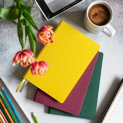 Ежедневник Rain недатированный, бургунди-7