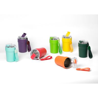 Термокружка вакуумная Monaco, синяя-15