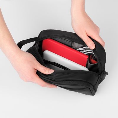 Дорожная косметичка Бостон (Boston), черная-4