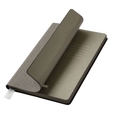 Ежедневник Tweed недатированный, серый (без упаковки, без стикера)-0