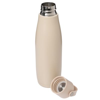 Термобутылка вакуумная герметичная Bosca, бежевая-6