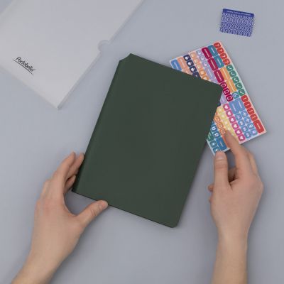 Ежедневник Molto недатированный, зеленый-10