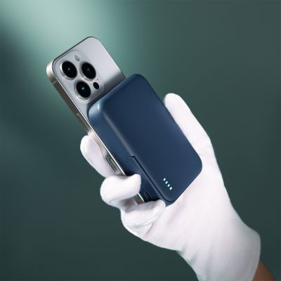 Внешний аккумулятор Юнион PD (Union PD) 10000mAh с функцией беспроводной зарядки 15W, синий-11