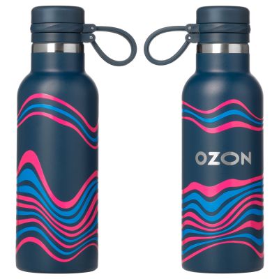 Термобутылка вакуумная герметичная Modena, синяя-12