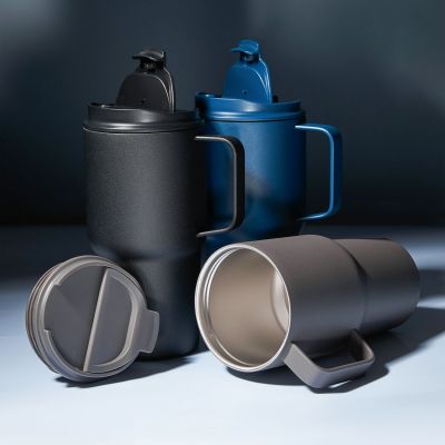 Термокружка вакуумная Aventura, серая-11