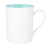 Керамическая кружка Astra, 380 ml, белый/аква