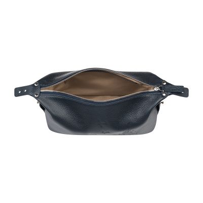 Несессер Gourji 24х12х10 кожа синий с тиснением-2