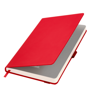 Ежедневник Альфа (Alpha) недатированный, красный/серый-0