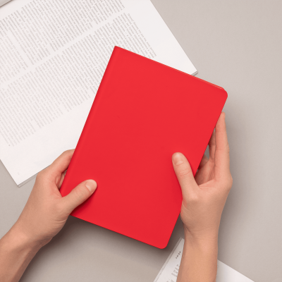 Ежедневник Spark недатированный, красный (без упаковки, без стикера)-9