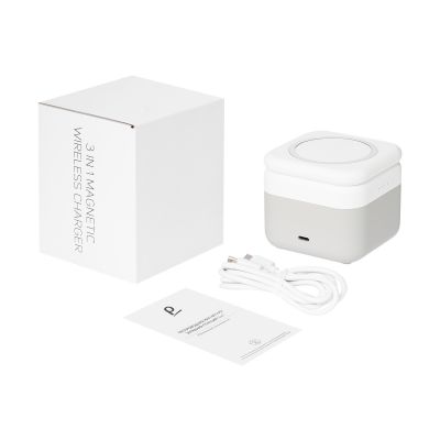 Беспроводная зарядная станция 3в1 15W Куб (Cube Wireless Magnetic)-9