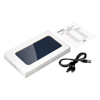 Внешний аккумулятор с подсветкой Ancor Plus 10000 mAh, синий-11